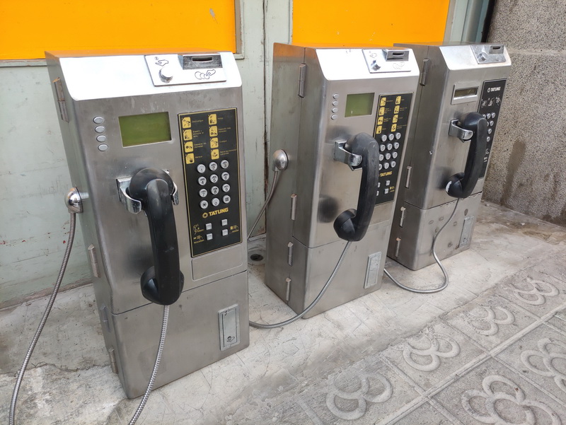 telefono cabina colgar monedas inox 58.5x25.5x17.5 2+1u